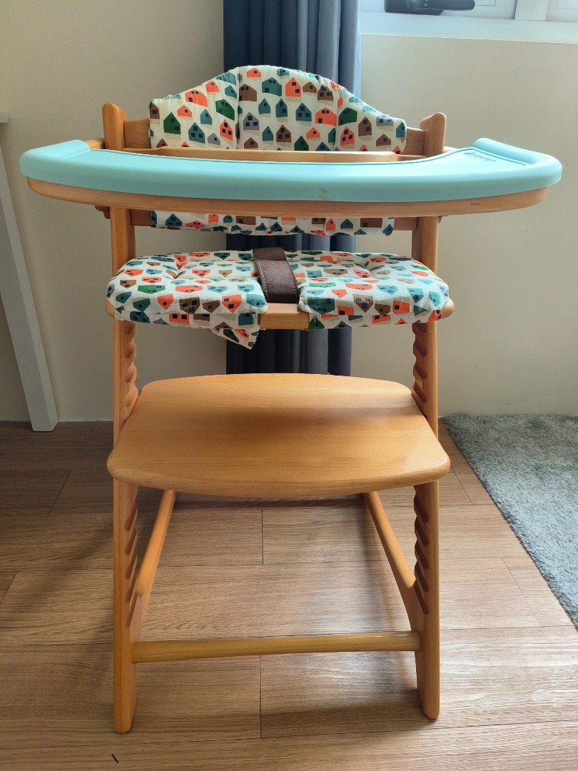 Wooden High Chair (MotherCare) on Carousell