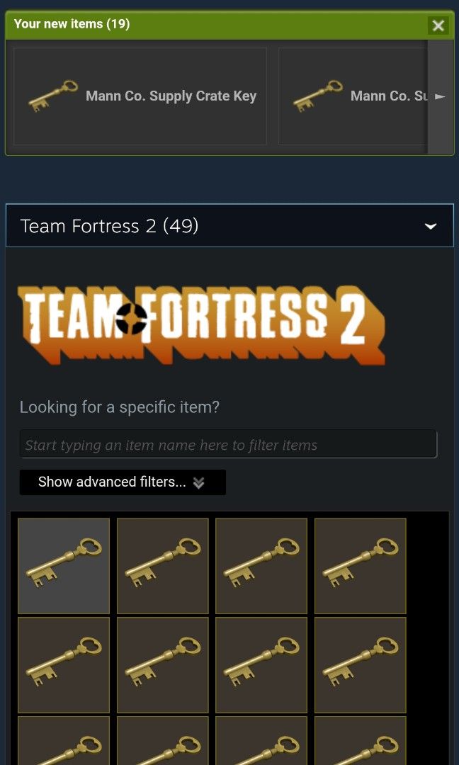 WTS Tf2 keys, Video Gaming, Gaming Accessories, In-Game Products
