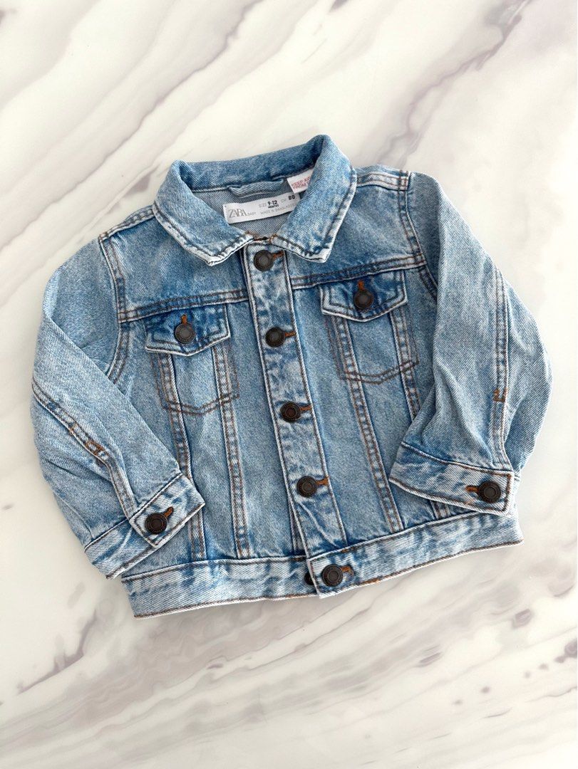 Zara baby girl denim jacket sales