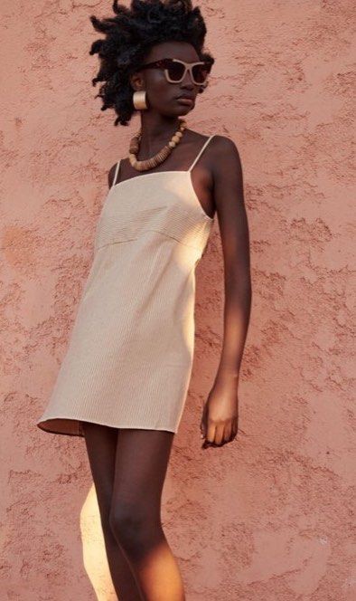 Zara striped babydoll dress Women s Fashion Dresses Sets