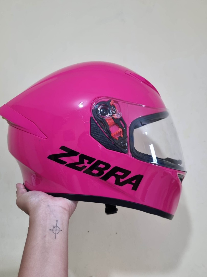 Zebra Pink Motorcycle Helmet 1686199313 9c4bc10f 