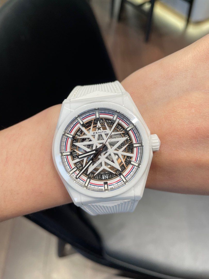 ZENITH x Fusalp DEFY Classic Fusalp真力時限量版鏤空腕錶白色陶瓷款