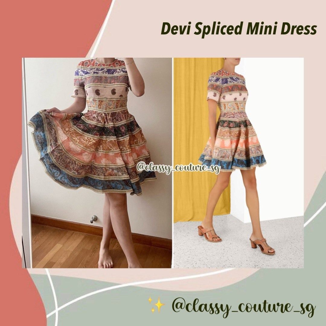 Devi Short Sleeved Linen Mini Dress