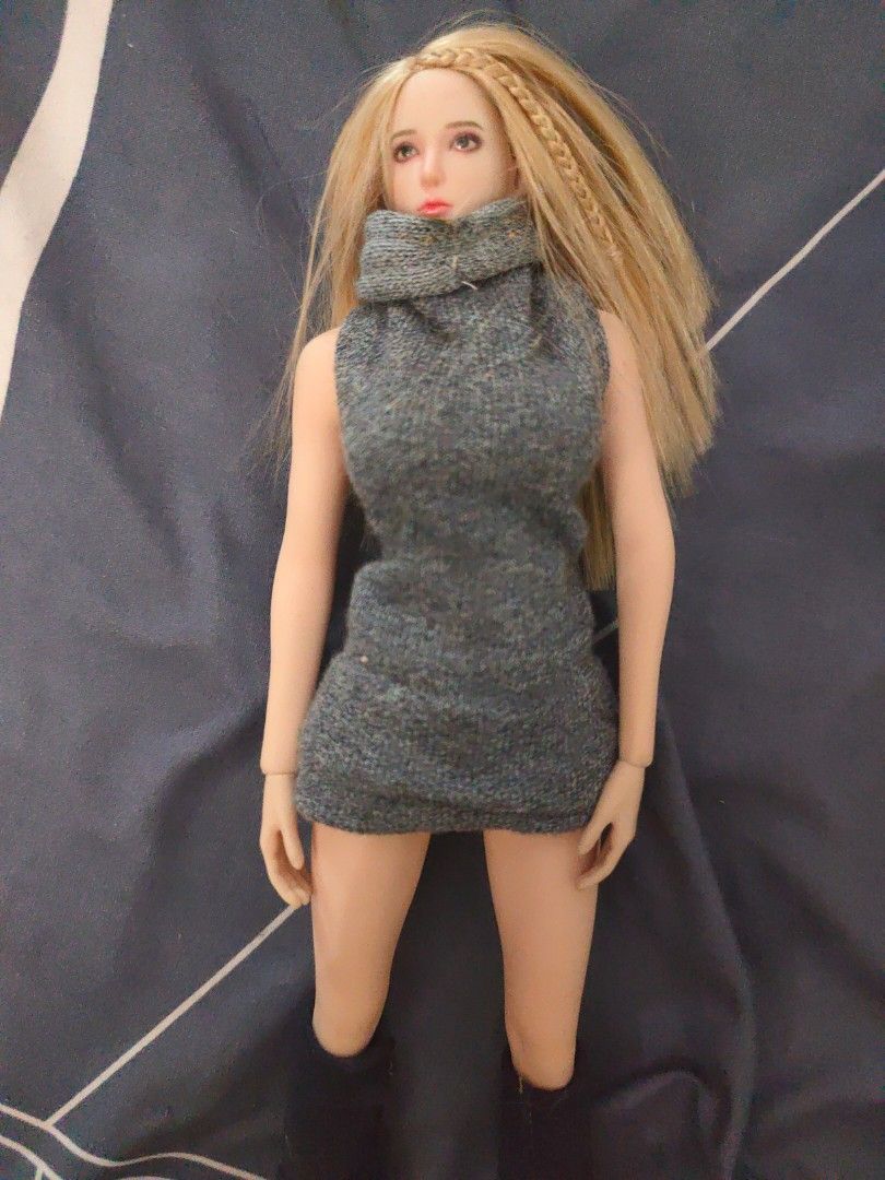 1/6 12 inch female figure with diy cloth, Hobbies & Toys, Toys