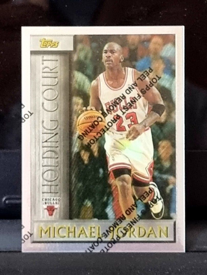 Topps finest michael jordan best sale