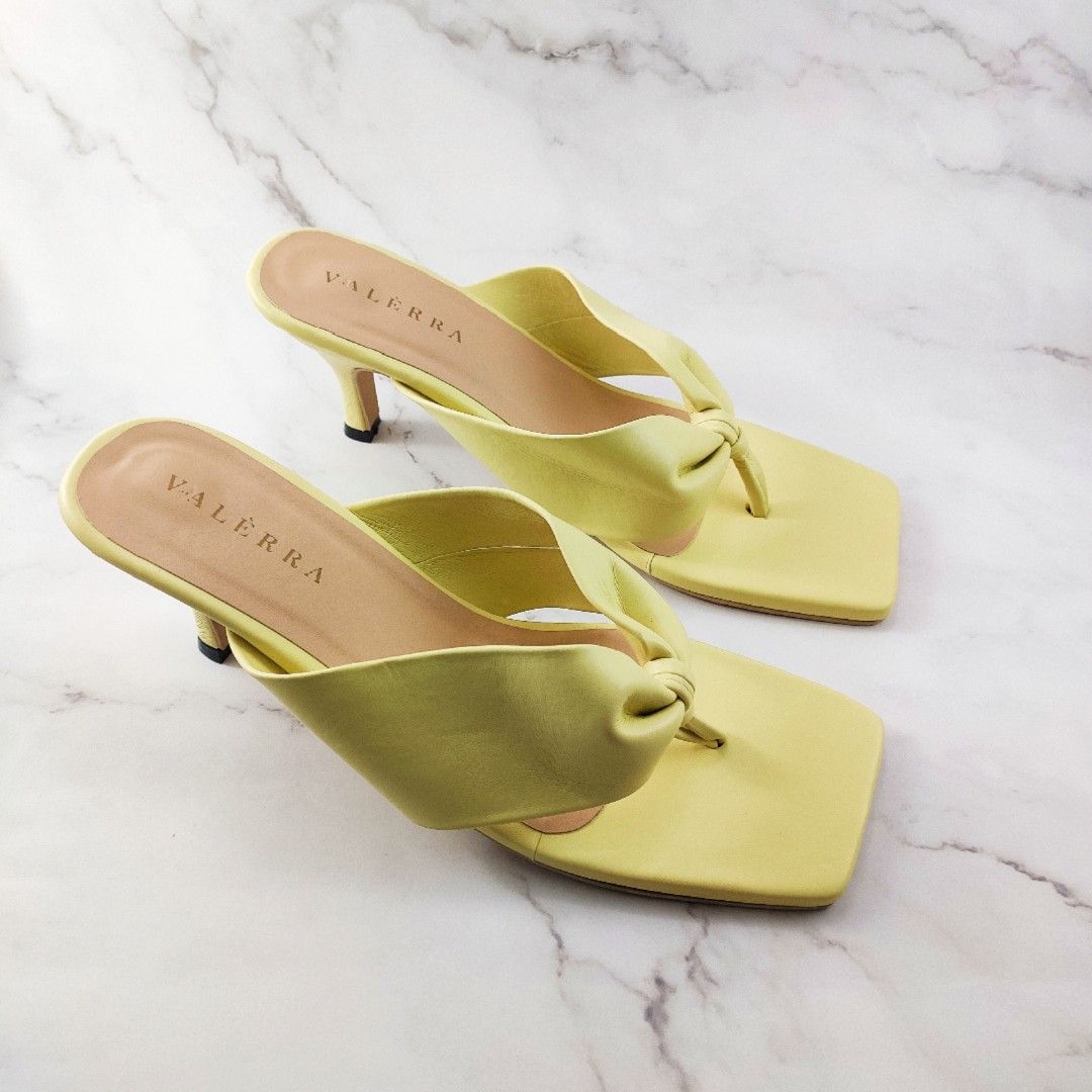 2 inch online yellow heels