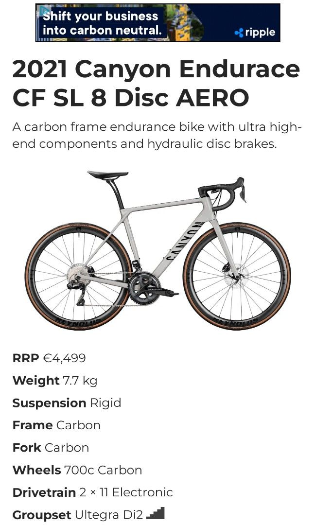 Canyon endurace cf sl aero 2025