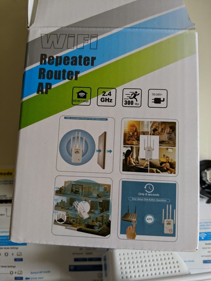 300M WiFi AP Router Repeater to extend wi-fi signal strength of your ...