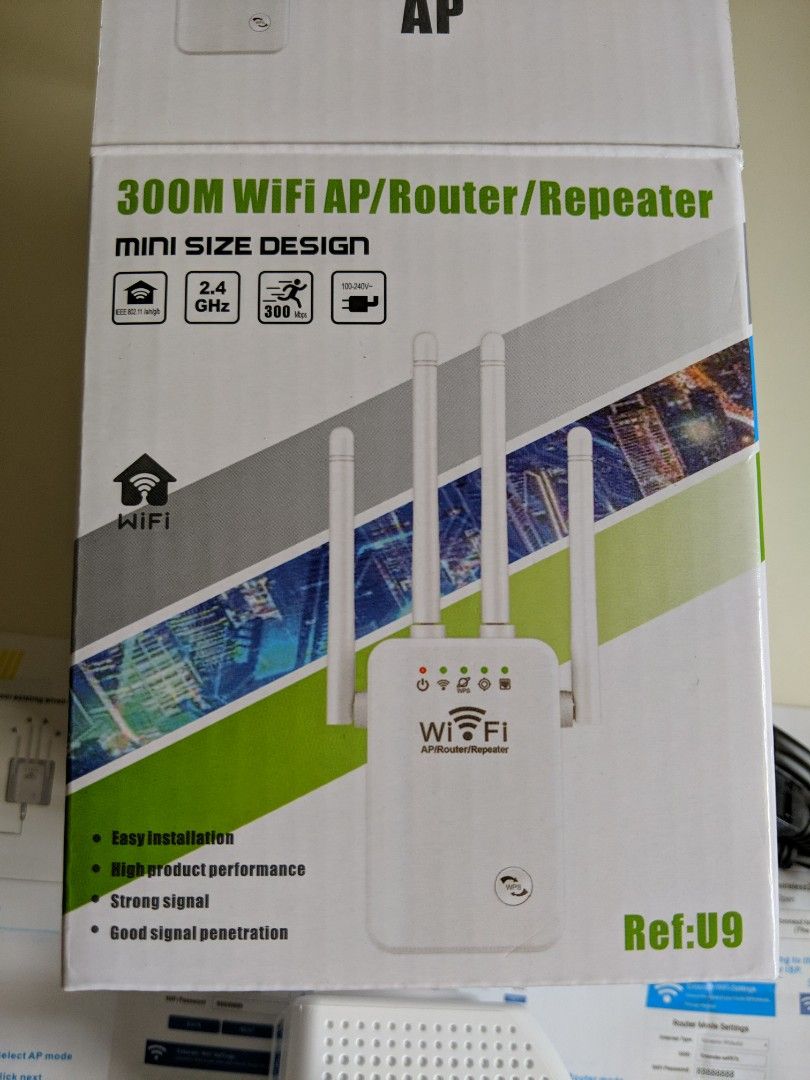 300M WiFi AP Router Repeater to extend wi-fi signal strength of your ...