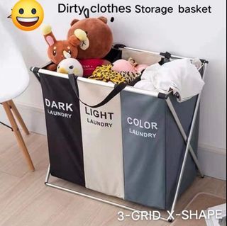 3 grid Dirty Laundry Hamper