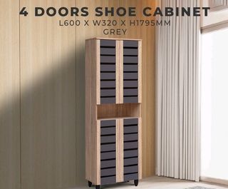 4 Door Shoe Cabinet