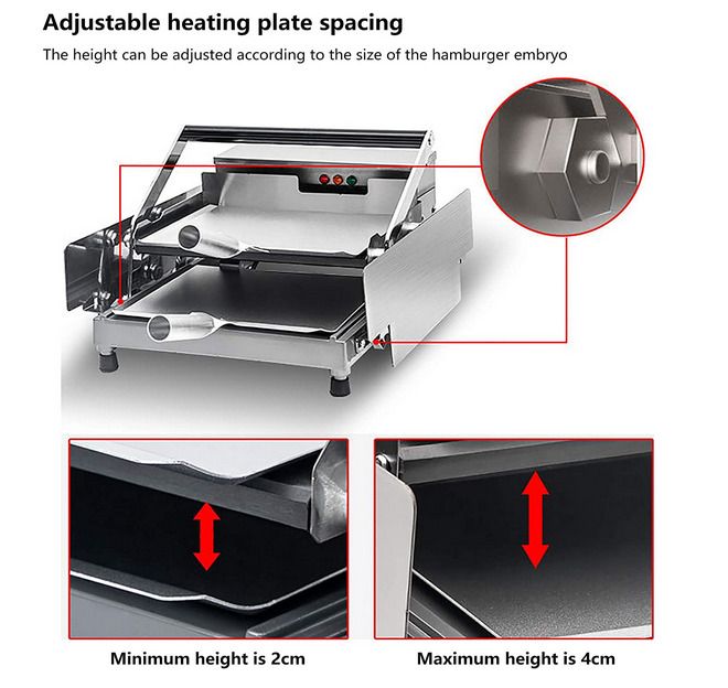 Hamburger Machine Toaster,Double Layer Hamburger Bun Fully Automatic