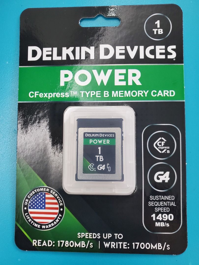最新1TB Delkin Devices CFexpress Type B G4 (Canon R5, R5C