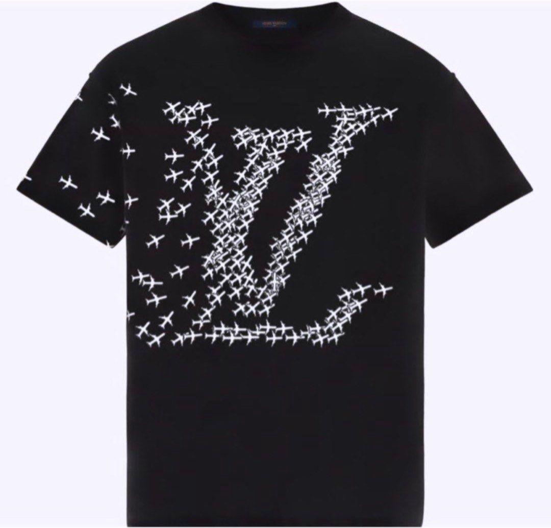 LV PLANES PRINTED T-SHIRT, Men's Fashion, Activewear on Carousell