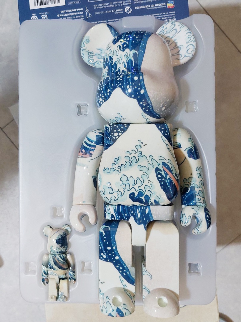 BE@RBRICK 葛飾北斎 神奈川沖浪裏 100%&400%