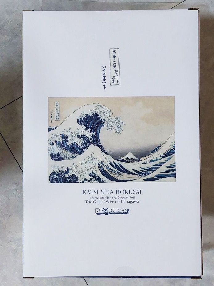 現貨] Bearbrick be@rbrick 神奈川沖浪里400%+ 100% The Great Wave of