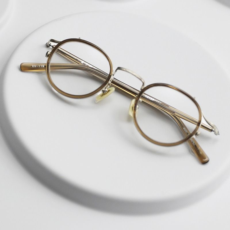 金子眼鏡KV119 BR SIZE: 42-23-142, 男裝, 手錶及配件, 眼鏡- Carousell