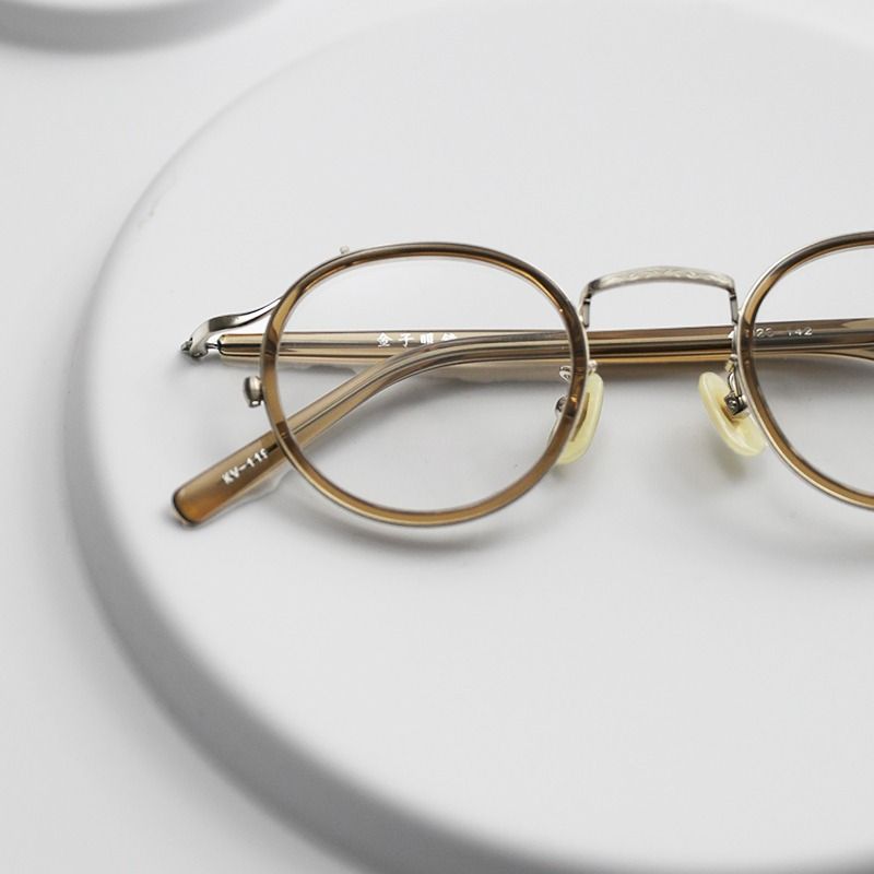 金子眼鏡KV119 BR SIZE: 42-23-142, 男裝, 手錶及配件, 眼鏡- Carousell