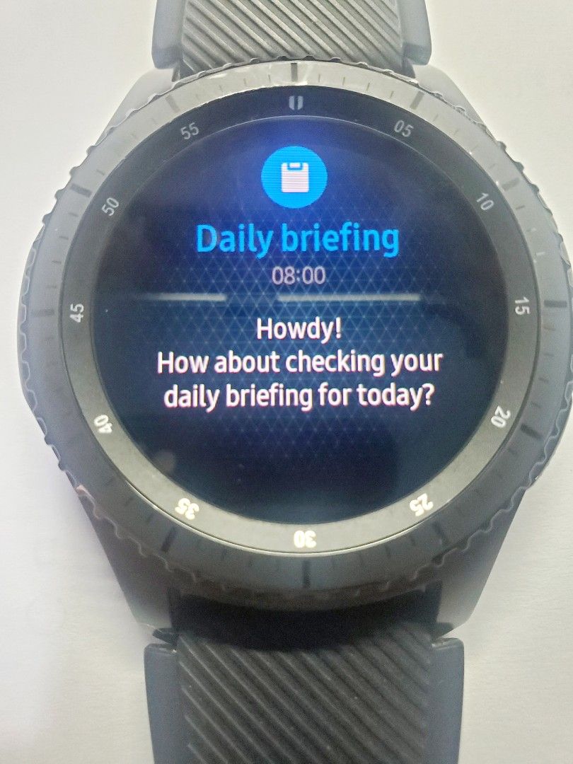 Gear s3 daily briefing hotsell