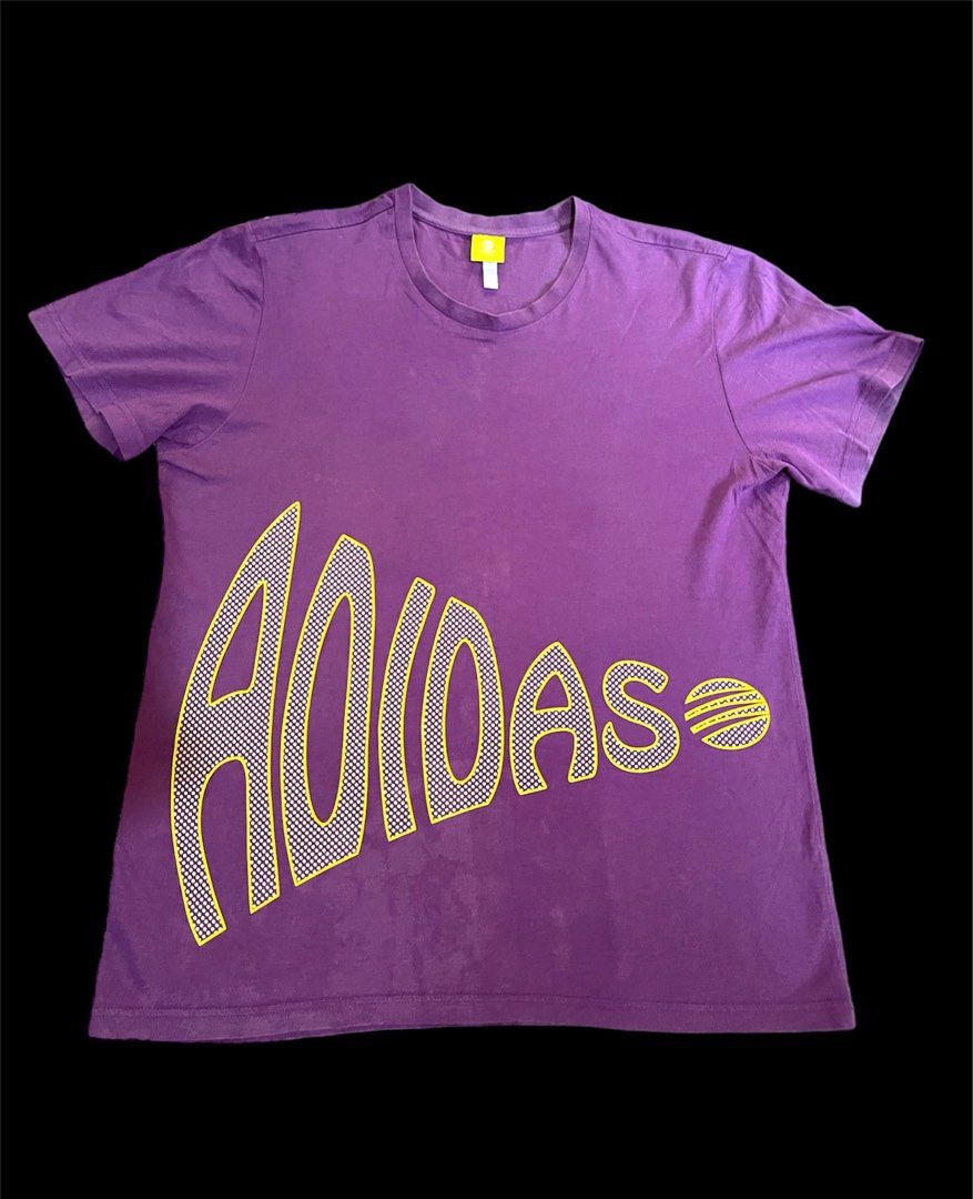 Adidas Neo Purple Tshirt Original M 21.5 28 Men s Fashion Tops