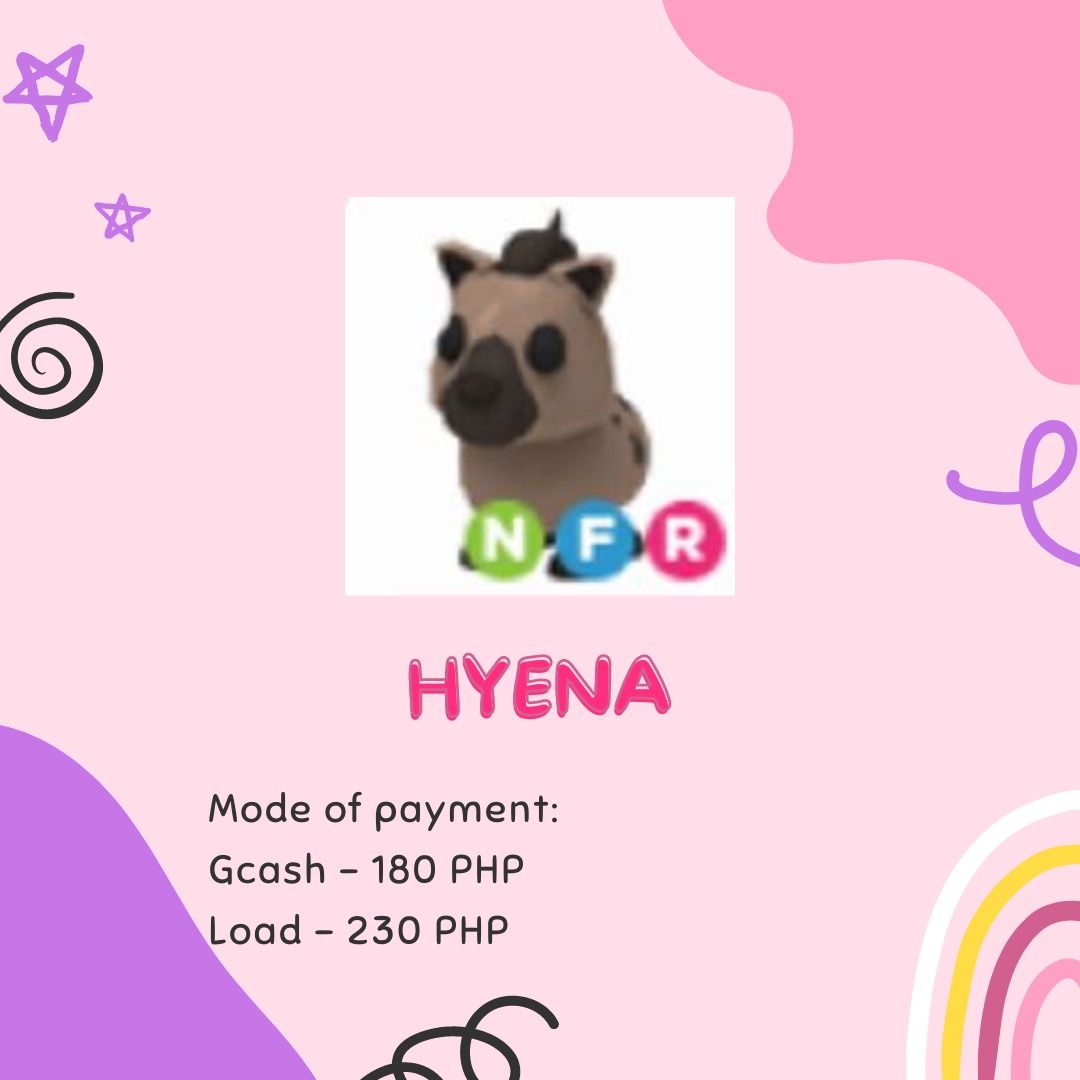 ADOPT ME NFR HYENA (NEON FLY RIDE) on Carousell