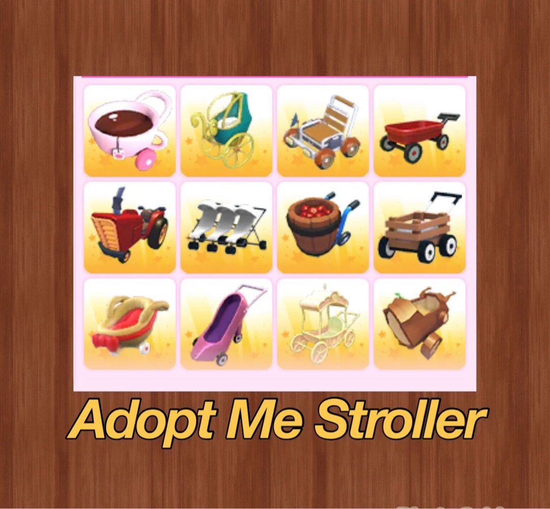 Adopt Me Strollers Roblox, Video Gaming, Gaming Accessories, InGame