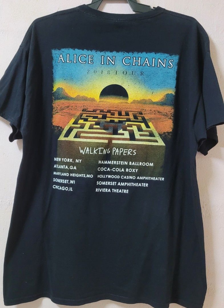 ALICE IN CHAINS TOUR 2018 Men s Fashion Activewear on Carousell