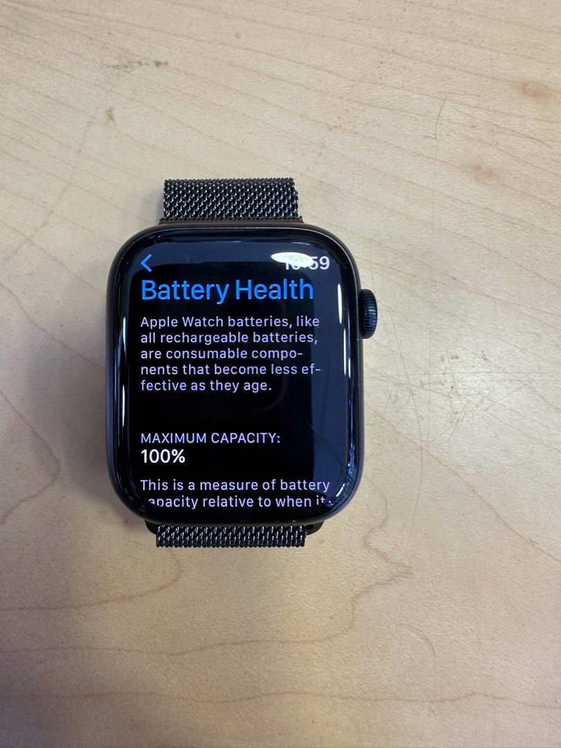 Apple Watch Series 7 45mm battery 100 Mobile Phones Gadgets Wearables Smart Watches on Carousell