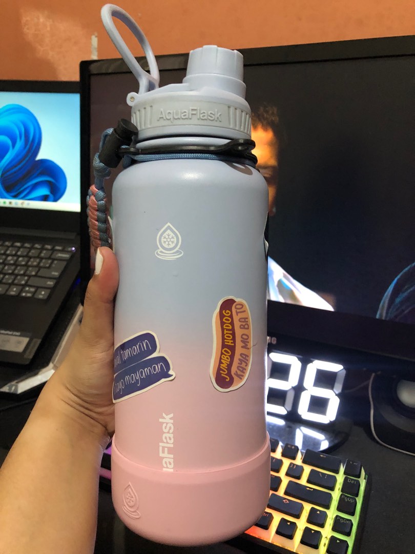 Aquaflask Marshmallow 32oz, Furniture & Home Living, Kitchenware