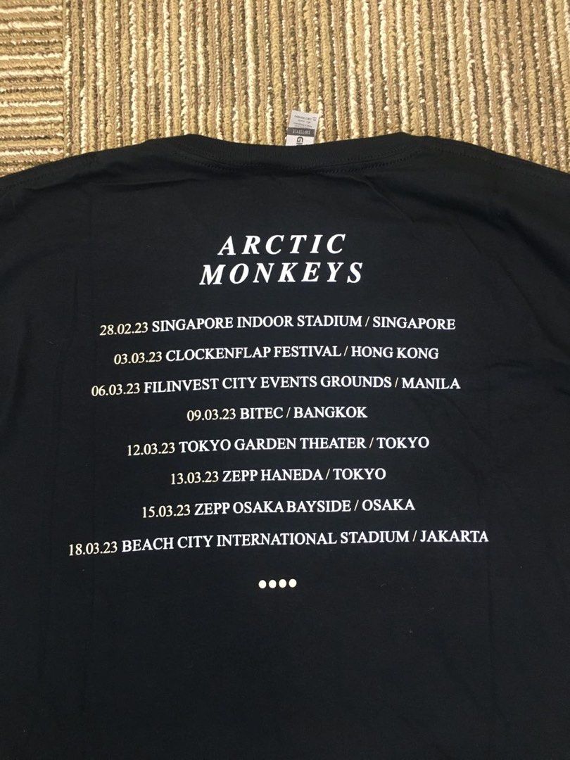 ARCTIC MONKEYS official merchandise for asia tour, Men's Fashion, Tops