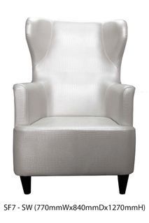 AS-IS: SILVERBACK WING ARM CHAIR - SINGLE SEATER