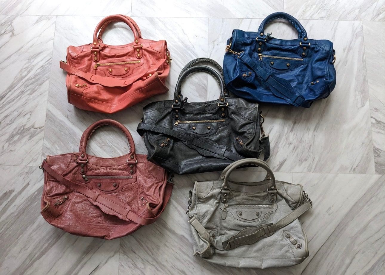 Authentic Balenciaga G12 Classic Medium City Bag From Various Seasons Colours Giant 12 Hardware