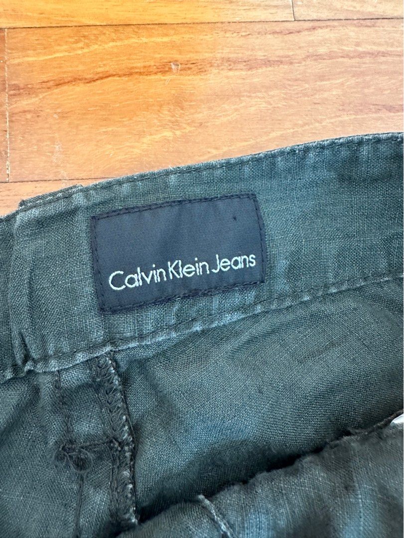Authentic Calvin Klein jeans 100 linen size 10 waist 26 inches