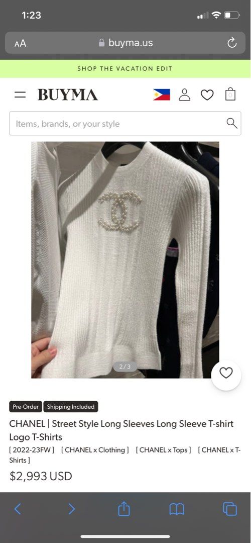 CHANEL 2022-23FW Long Sleeves Cotton Shirts & Blouses in 2023
