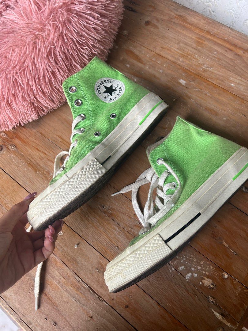 Authentic Converse Green Highcut Size 4.5 mens Women s Fashion