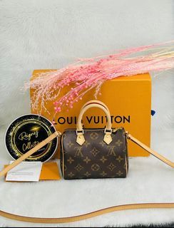 Rare Louis Vuitton Nano Speedy Patent Mochi Pink Valentine's Day 2023