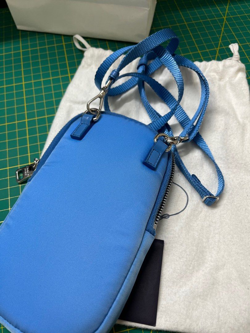 Authentic PRADA Nylon Phone Pouch Crossbody Bag, Luxury, Bags & Wallets
