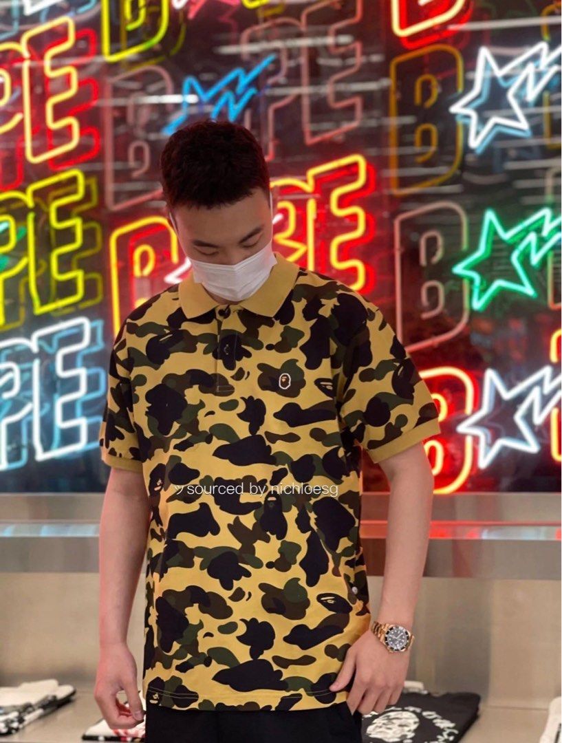 BAPE 1ST CAMO ONE POINT RELAXED FIT POLO