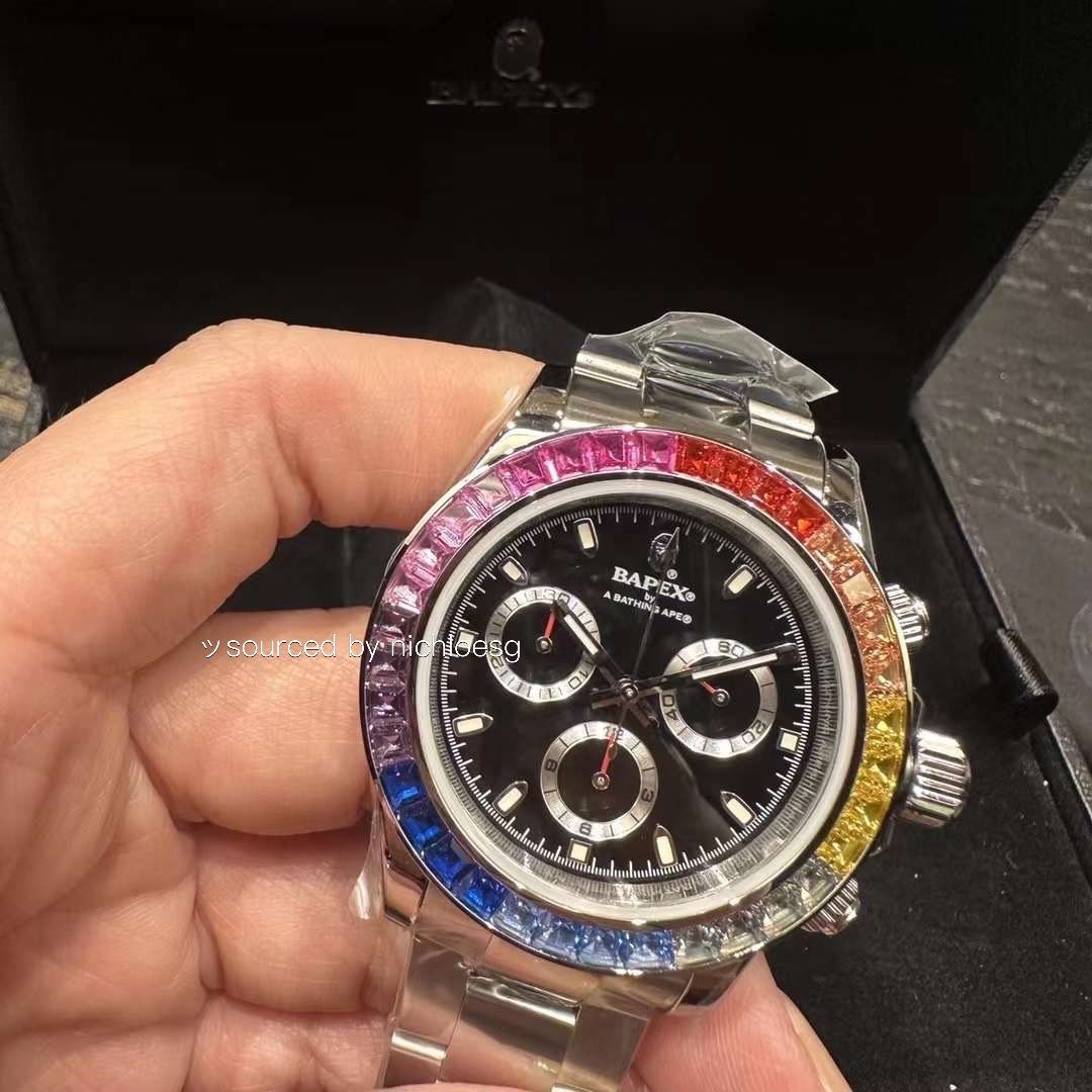 BAPE TYPE 4 BAPEX CRYSTAL STONE, Luxury, Watches on Carousell