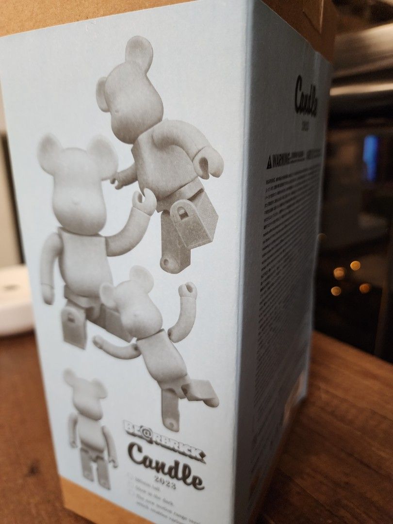 Bearbrick Candle 2023 400% - Blue, 興趣及遊戲, 玩具& 遊戲類