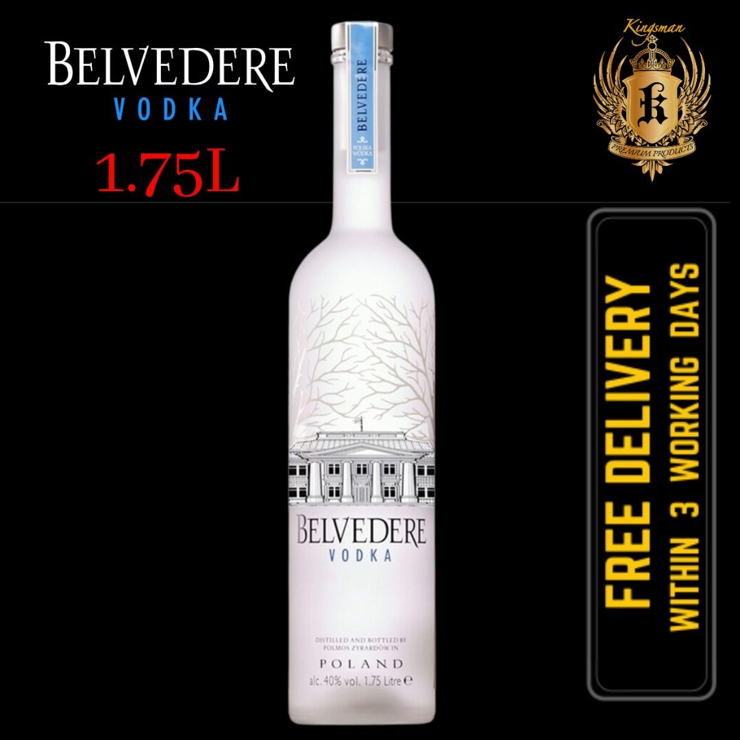 Belvedere Vodka Bottle, 3D Beverage models