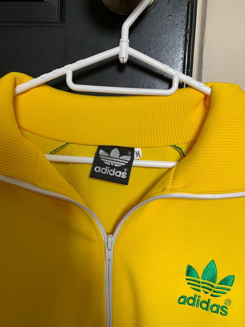 Adidas yellow pullover cheap