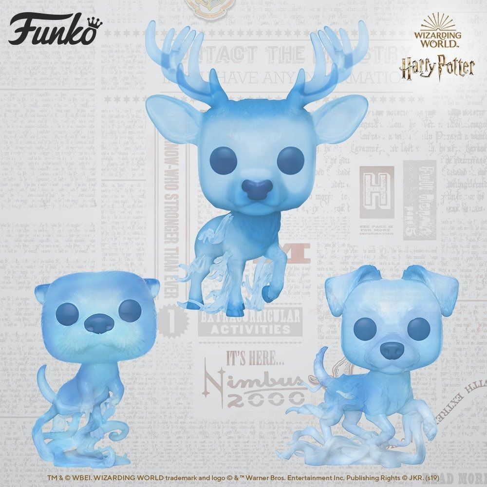 BN Set of 3 Harry Potter Patronus Funko Pop Ron Weasley Hermione Granger Figure  Figurine Collectible, Hobbies & Toys, Toys & Games on Carousell