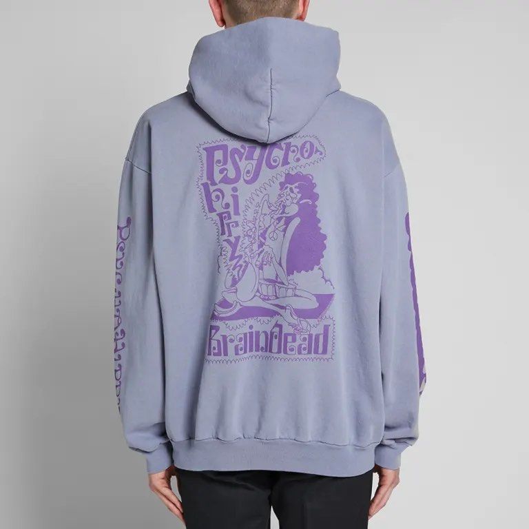 Brain Dead X Gustavo psycho Hippie Hoodie Not pleasures know wave brain dead stray rats dime awake noah supreme stussy fucking awesome patagonia