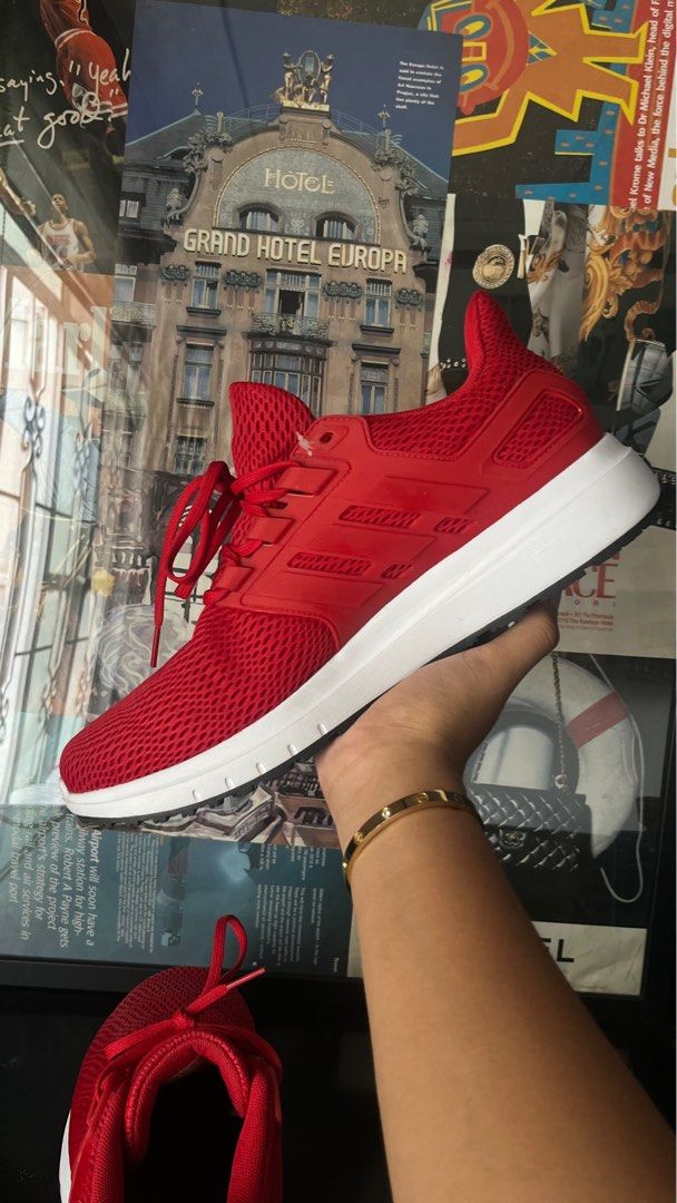 BRAND NEW - Adidas Ultimashow Shoes (RED) (Category: Sneakers) located in Agoncillo. Submitted by jamesrdez (Listing ID 1236428607, Image 3). Description: BRAND NEW - Adidas Ultimashow Shoes - Brand new, never worn - no box - rfs: wrong size, decluttering - orig price: ₱ 2,600 -bought in Saudi Arabia -EU 43.5 / UK 9.5 / US 10.5.