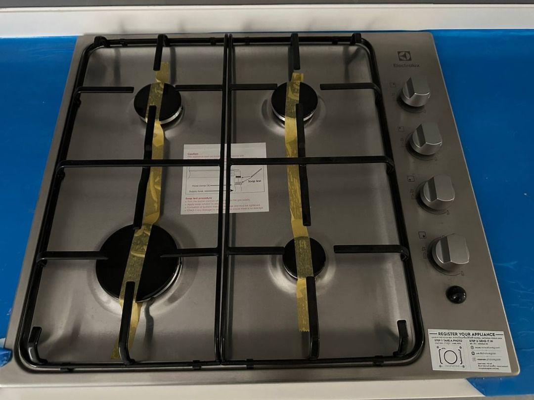 Brand New Electrolux Gas Hob 4 Burner, Furniture & Home Living, Kitchenware & Tableware