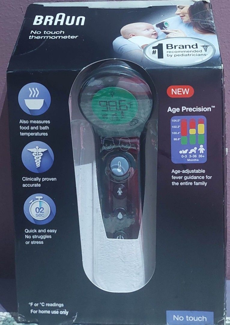 Braun No Touch ( Touchless ) Forehead Thermometer 3in1 BNT400 on