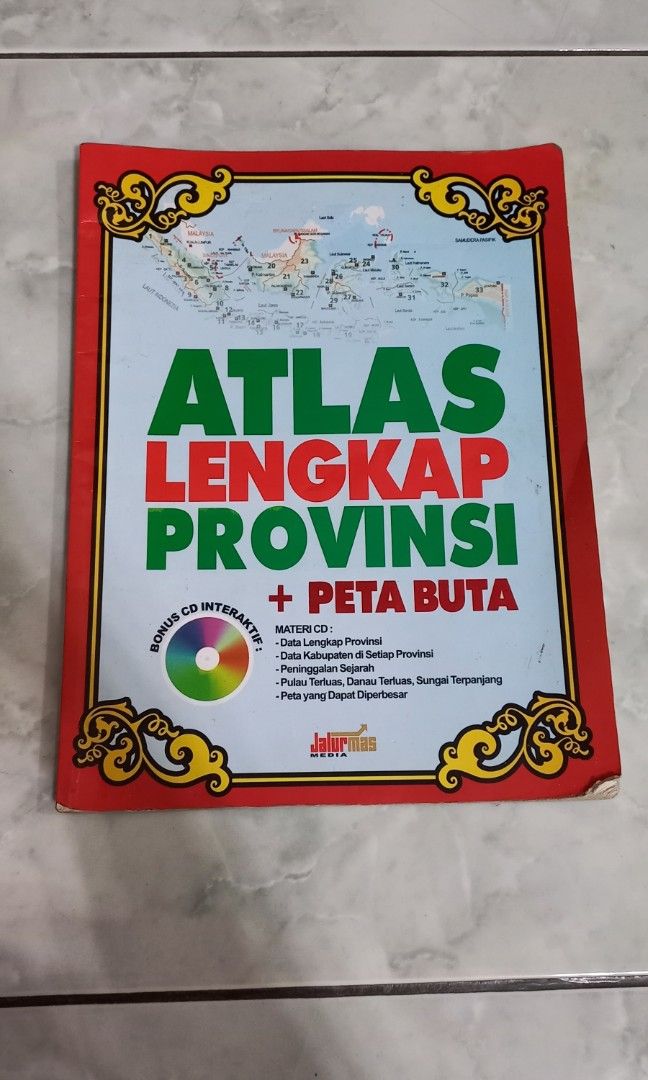 Buku Atlas Lengkap Provinsi on Carousell