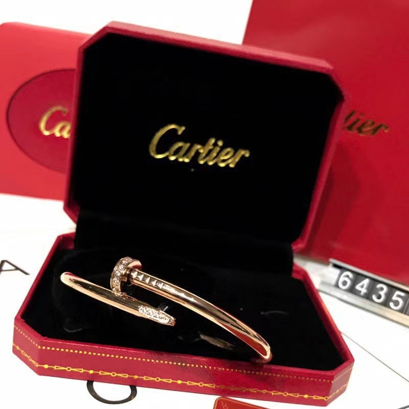 Cartier nail bangle with clearance diamonds