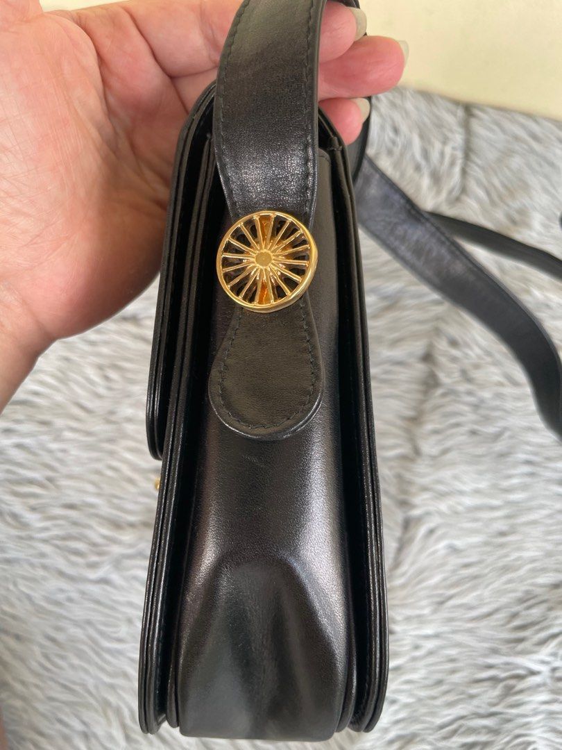 Celine vintage box shoulder bag with entrupy certificate of
